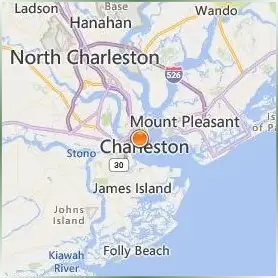 College of Charleston Location Map College of Charleston Location Map