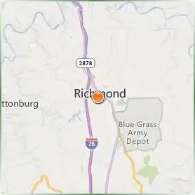 Eastern Kentucky University Location Map