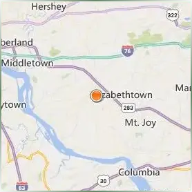 Elizabethtown College Location Map Elizabethtown College Location Map