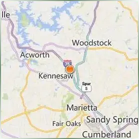 Kennesaw State University Location Map