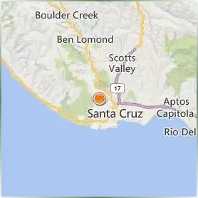 University of California Santa Cruz Location Map University of California Santa Cruz Location Map